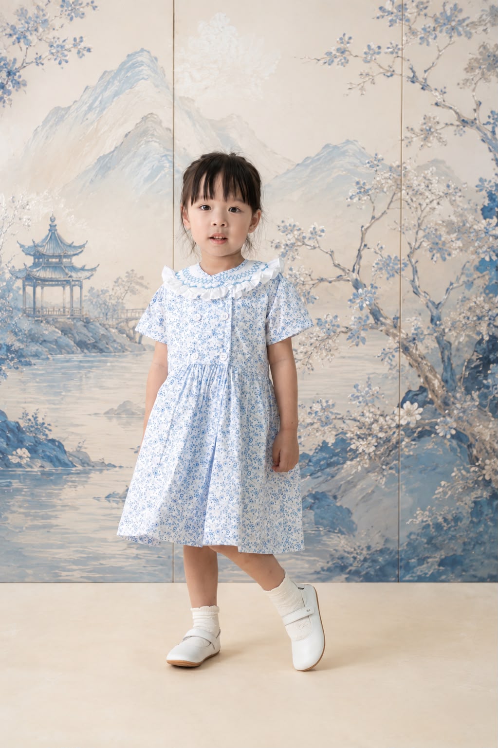 Clarine dress in blue