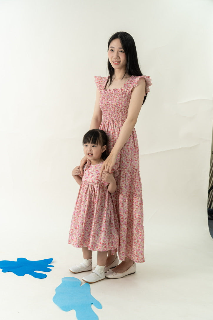 Aria Dress - Pink Floral