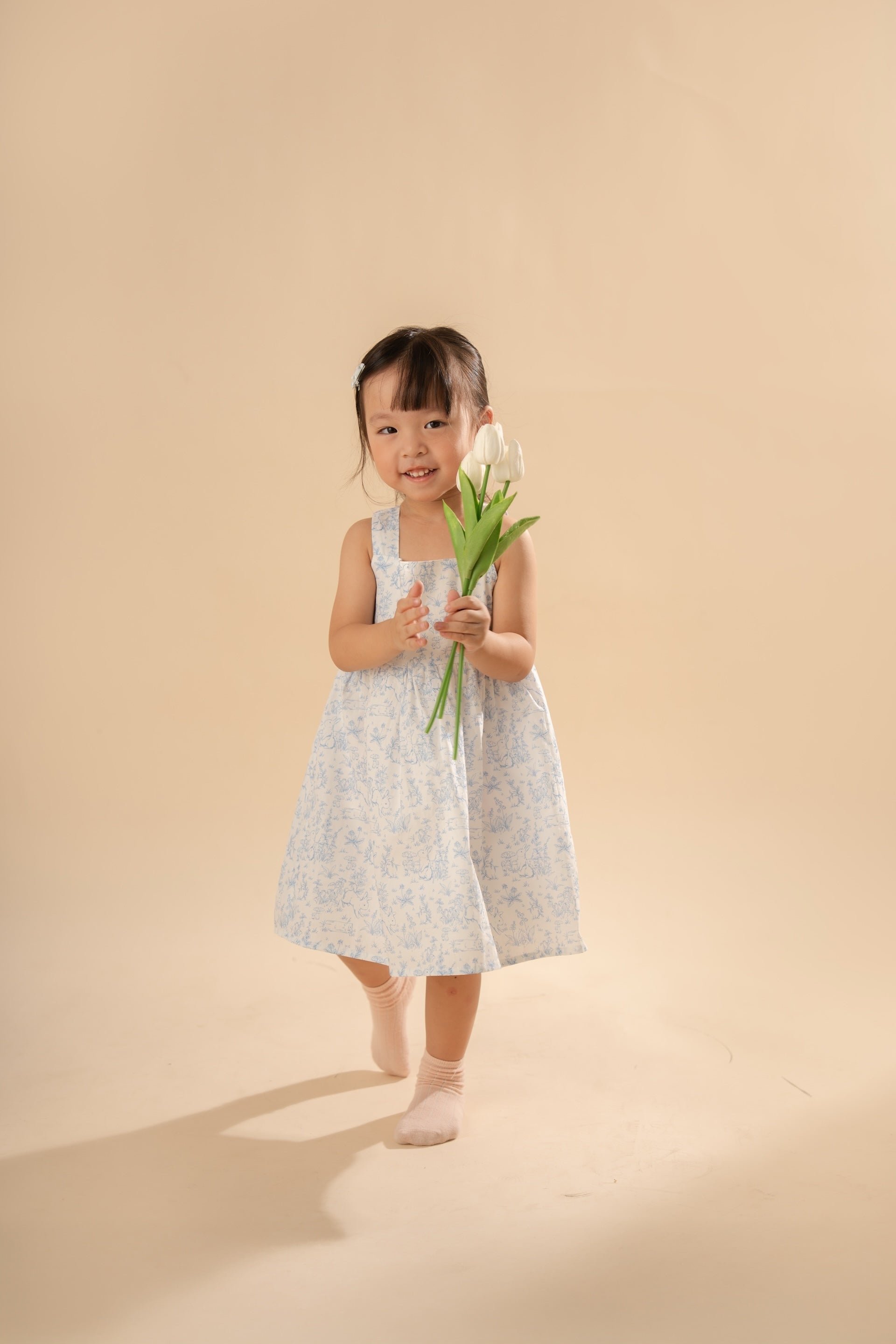 June Dress - Blue Bunny