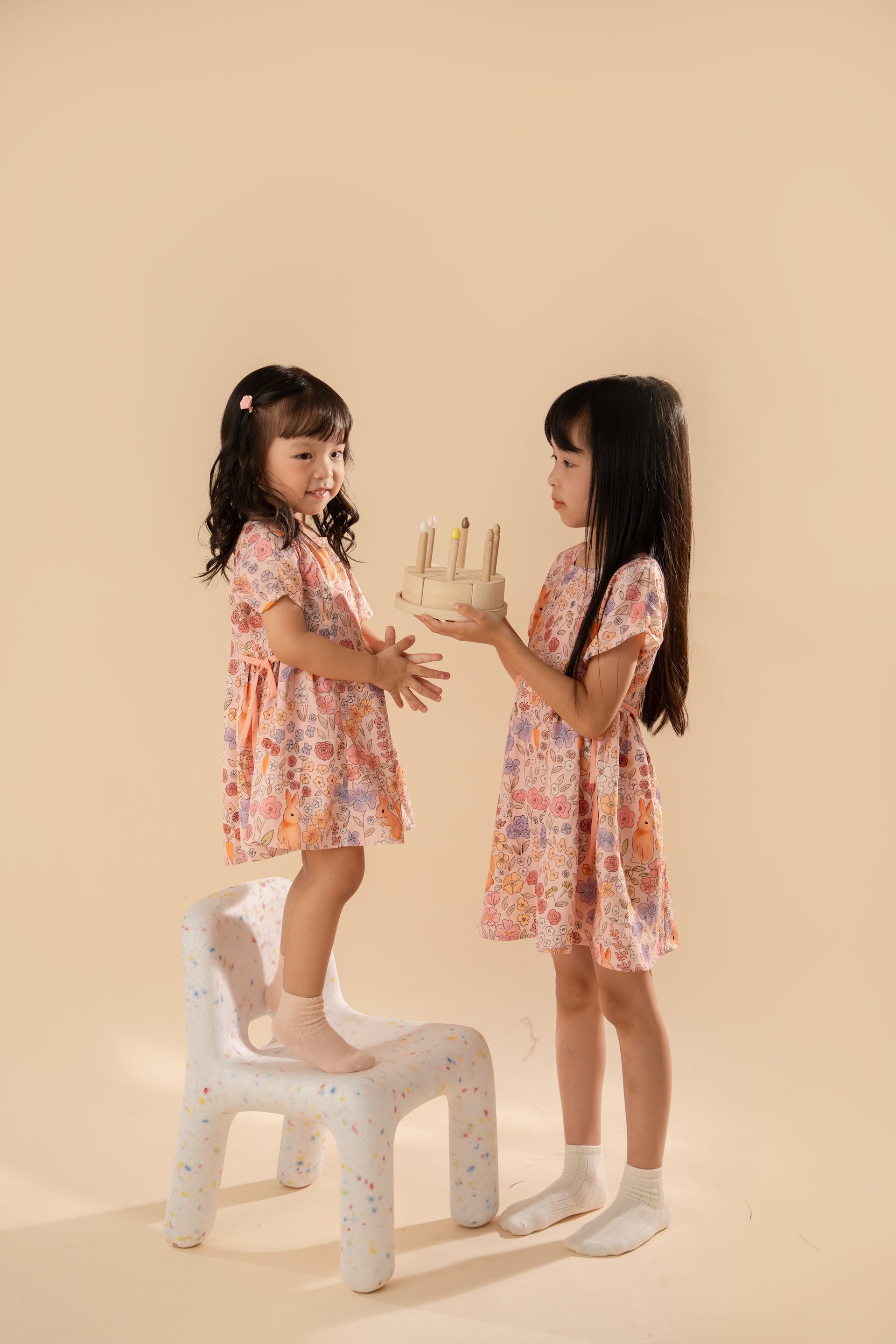 Bloom Dress in Bunnies