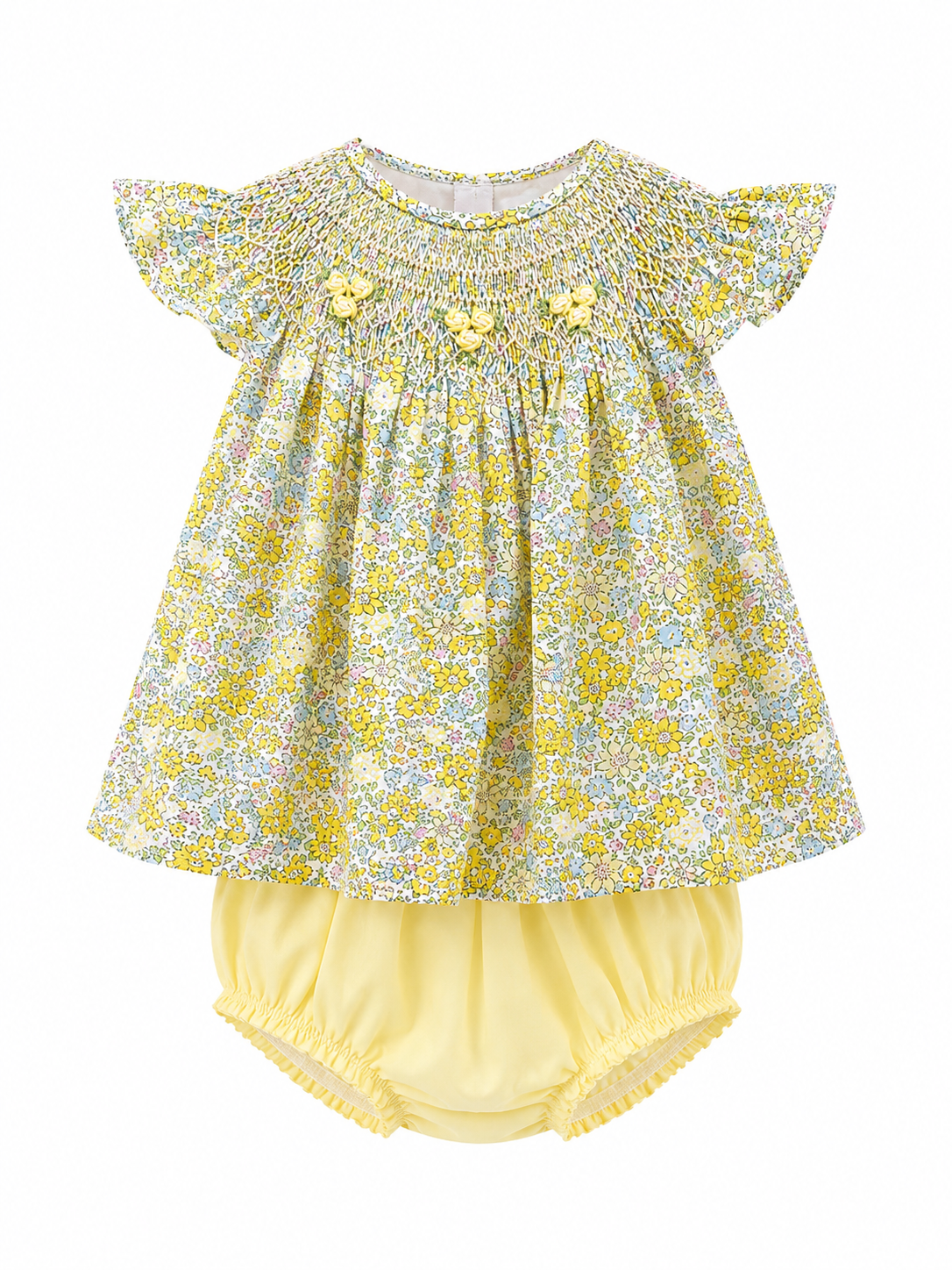 Fairy wings bloomer set in yellow