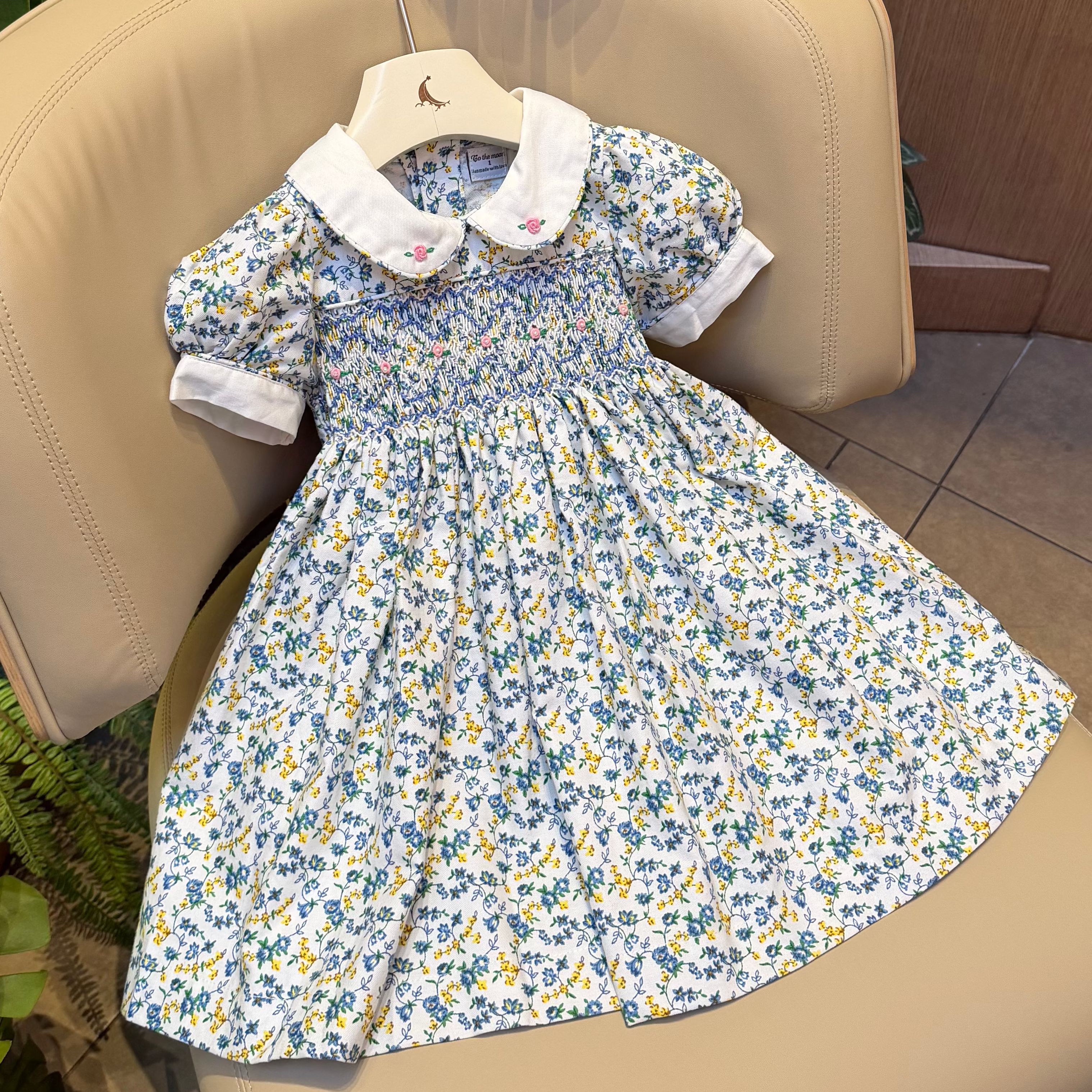 Classic Floral Smocked - Oxford Cotton