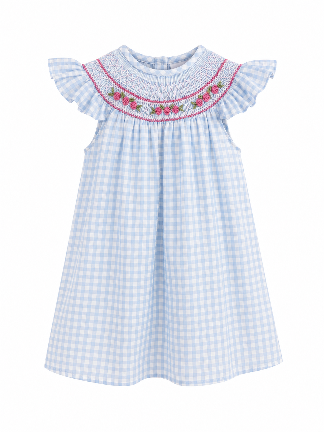Fairy wing in checked blue