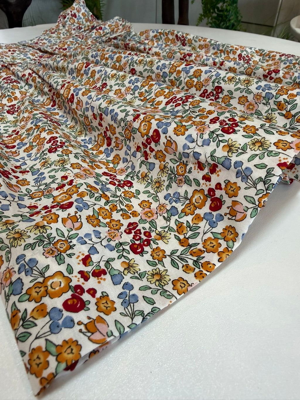 Aria Dress - Red and Yellow Floral