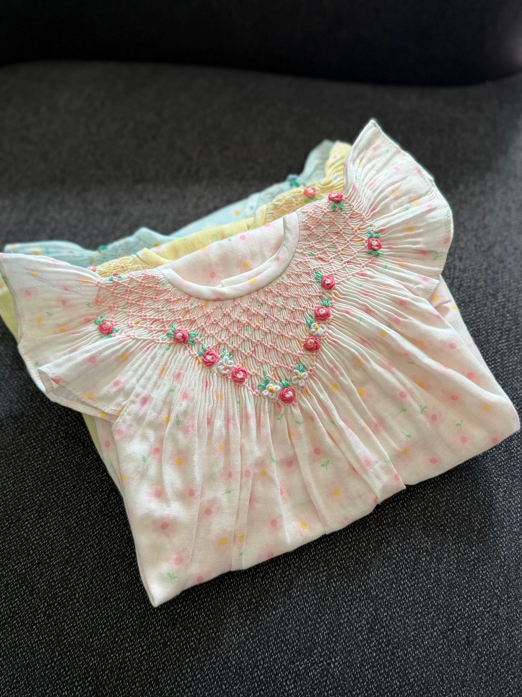 Pink Fairy Wing Smocked Dress