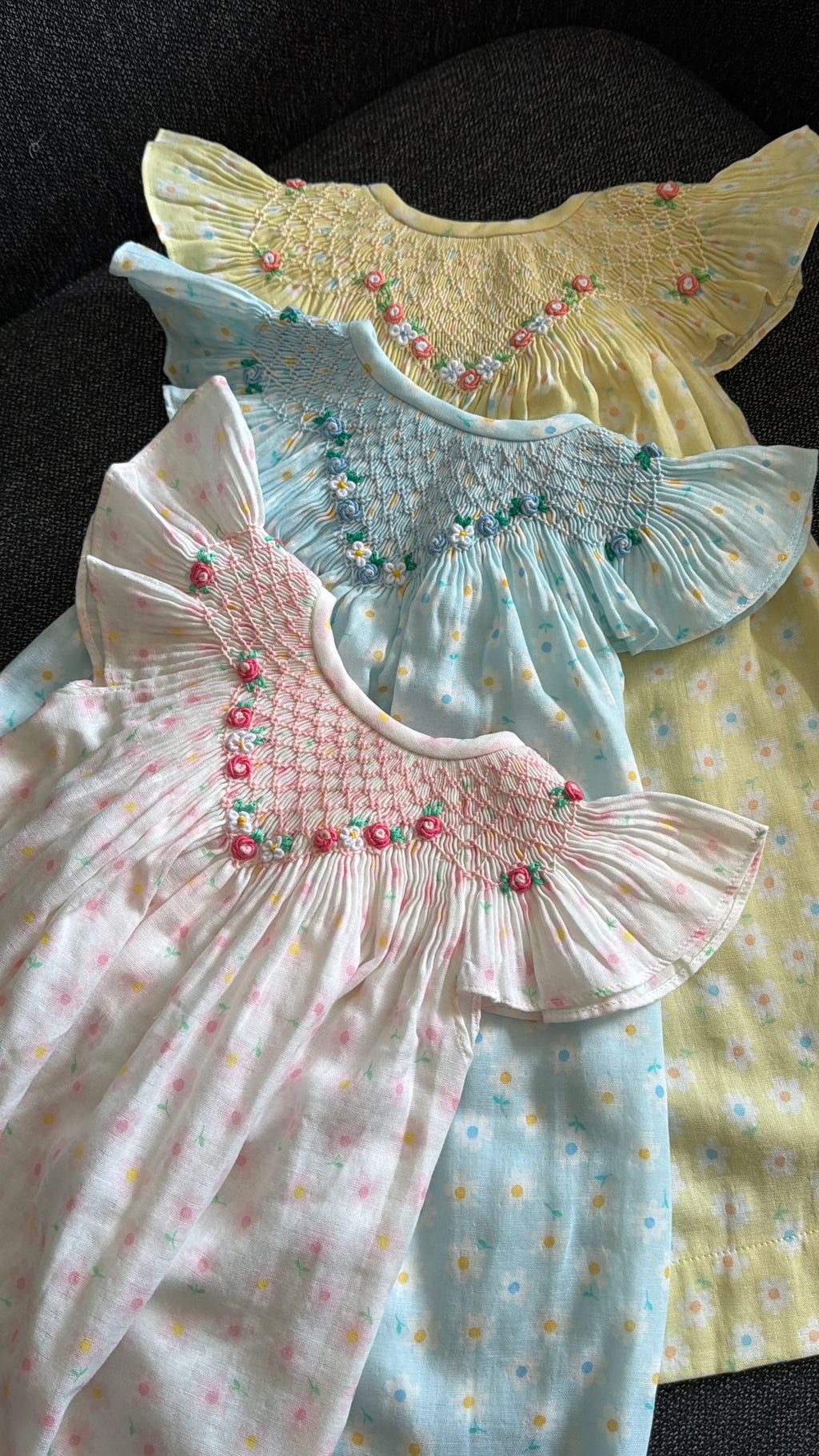 Pink Fairy Wing Smocked Dress